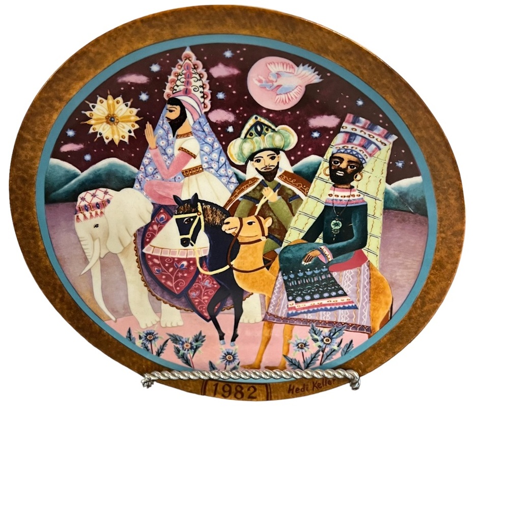 German Collectible Plate “Following the Star” 1982 Hedi  Keller - Picture 4 of 13